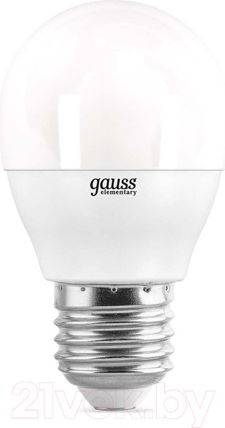 Изображение товара Лампа Gauss Elementary Globe E27 10W 4100К / 53220