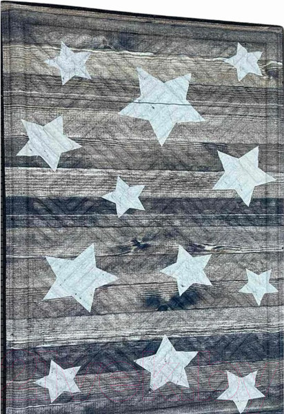 Изображение товара Коврик грязезащитный Multy Home Rambo-Lima 43x63 / SH50001583 (серый/бежевый/звезды)