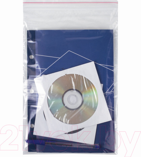 Изображение товара Комплект пакетов-слайдеров Brauberg Zip Lock / 606215 (100шт)