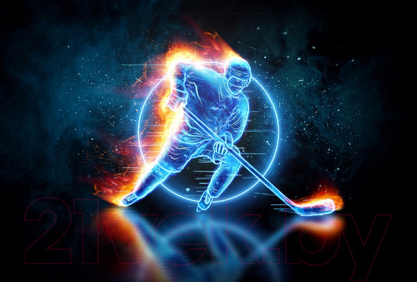 Изображение товара Фотообои листовые Vimala Хоккеист 13 (270x400)