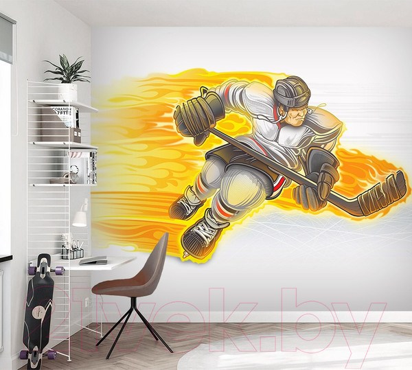 Изображение товара Фотообои листовые Vimala Хоккеист 14 (270x400)