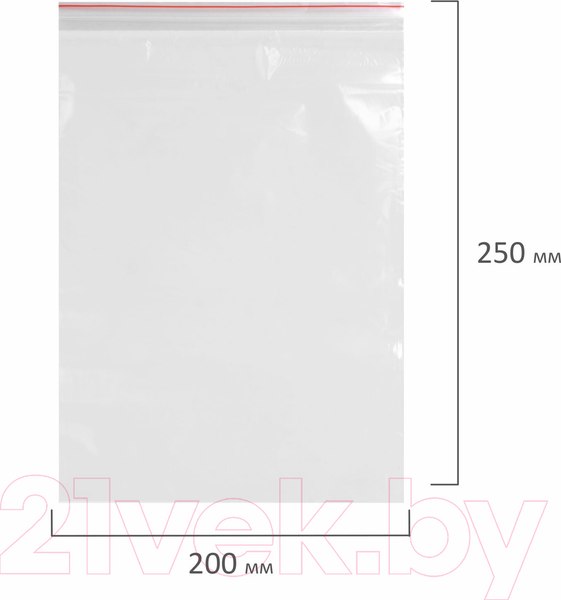 Изображение товара Комплект пакетов-слайдеров Staff Zip Lock / 608167 (100шт)