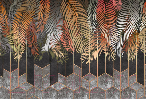 Изображение товара Фотообои листовые Vimala Векторные листья 14 (270x400)