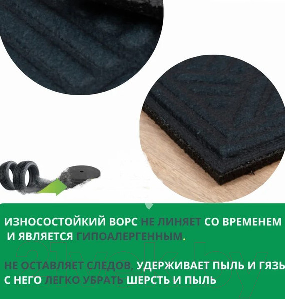 Изображение товара Коврик грязезащитный Multy Home Lima 45x75 / SH5000191 (Gold Goodbye)