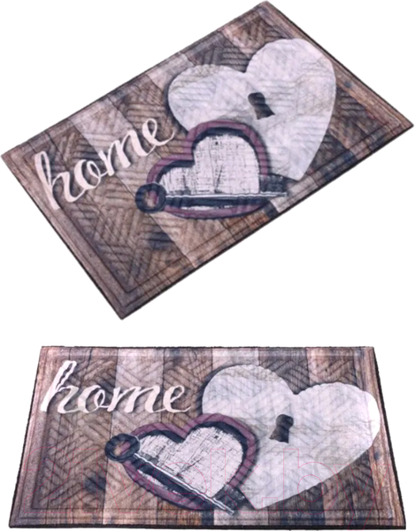 Изображение товара Коврик грязезащитный Multy Home Lima 45x75 / SH50001582 (сердца)