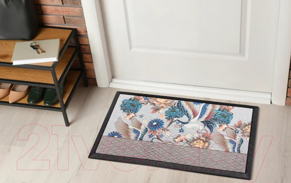 Изображение товара Коврик грязезащитный Multy Home Soft Step Lima Oriental Birds 45x75 / EU5000350