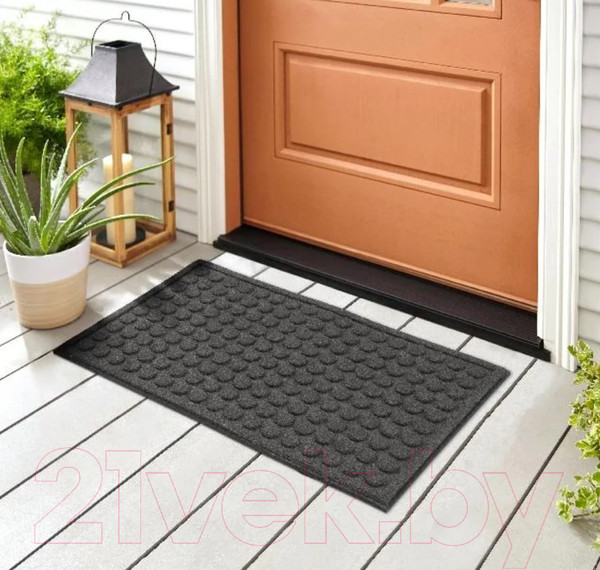 Изображение товара Коврик грязезащитный Multy Home Contours Rounds 45x75 / EU5000146 (серый)