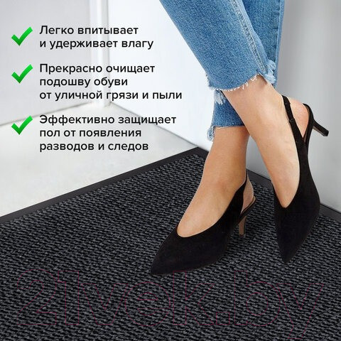 Изображение товара Коврик грязезащитный Laima Expert / 606885 (серый)