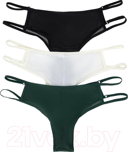 Изображение товара Комплект женских трусов Mark Formelle 412438-3 (р.106, сумрачно-белый)