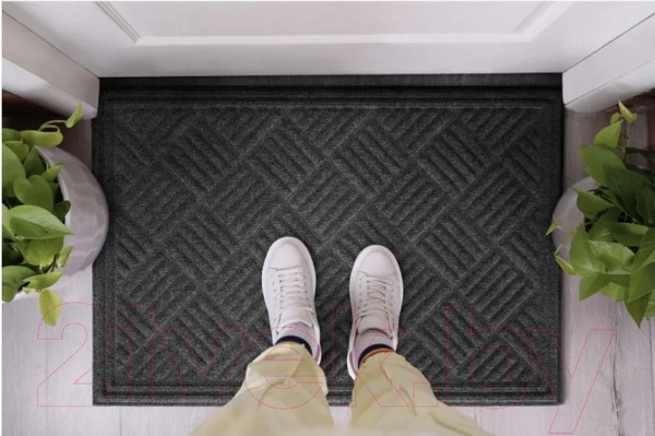Изображение товара Коврик грязезащитный Multy Home Contours Parquet 60x90 / EU5000264 (темно-серый)