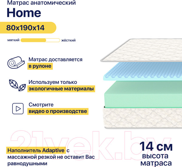 Изображение товара Матрас Luna Home 80x190