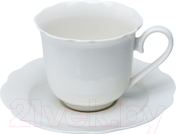 Изображение товара Чашка с блюдцем Белбогемия DW1206-White / 106796