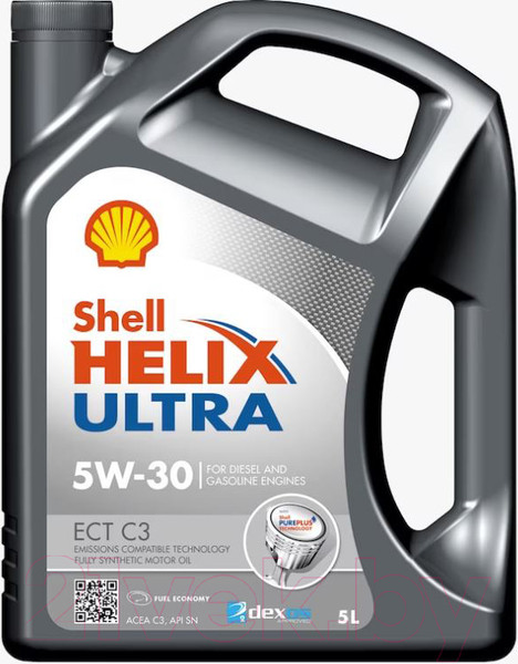 Изображение товара Моторное масло Shell Helix Ultra ECT C3 5W30 (5л)