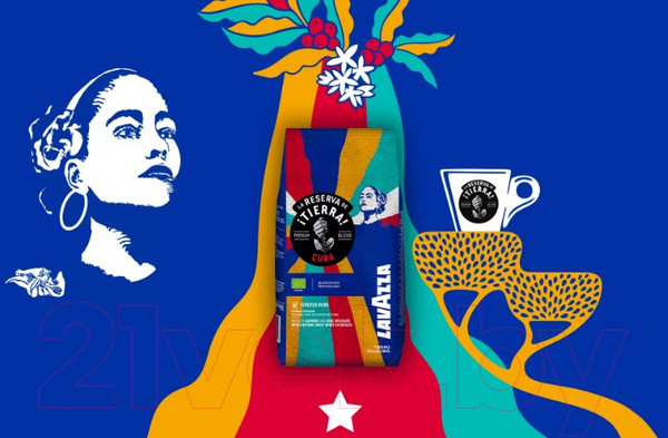 Изображение товара Кофе в зернах Lavazza La Reserva de Tierra Cuba Organic Espresso Blend (1кг)