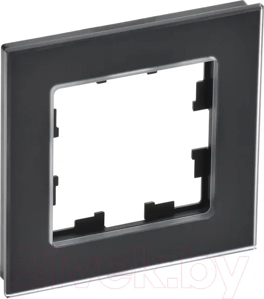 Изображение товара Рамка для выключателей и розеток IEK Brite BR-M12-G-31-K02 (черный матовый)
