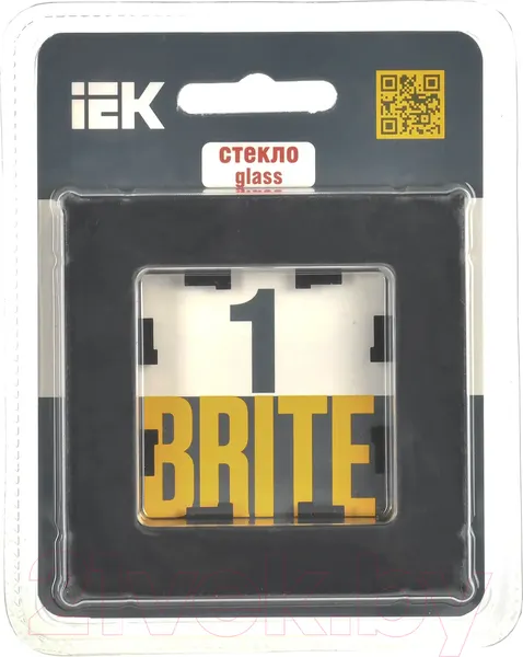 Изображение товара Рамка для выключателей и розеток IEK Brite BR-M12-G-31-K02 (черный матовый)