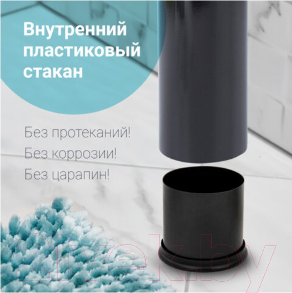 Изображение товара Ершик для унитаза Laima 604960 (черный глянцевый)