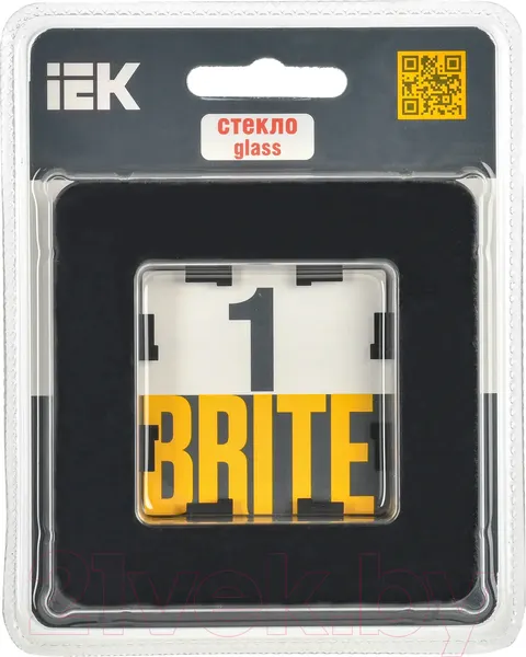 Изображение товара Рамка для выключателей и розеток IEK Brite BR-M12-G-41-K02 (черный)