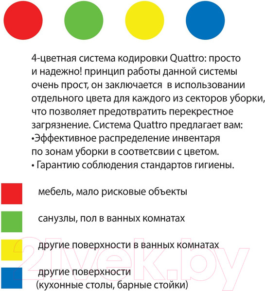 Изображение товара Набор салфеток хозяйственных Laima Home Ultrasonic Colour Haccp Pack 8 / 608225 (8шт)
