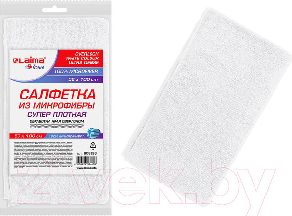 Изображение товара Полотенце Laima Home White Ultra Dense Overlock / 608226