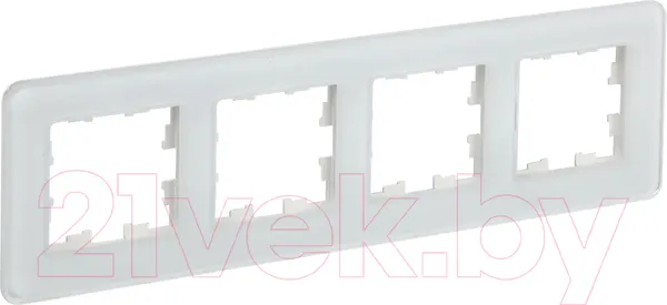 Изображение товара Рамка для выключателей и розеток IEK Brite BR-M42-G-41-K01 (белый)
