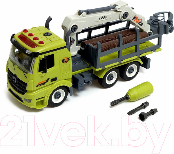 Изображение товара Конструктор инерционный Sima-Land Лесопогрузчик YW9072B / 9545769 (76эл)