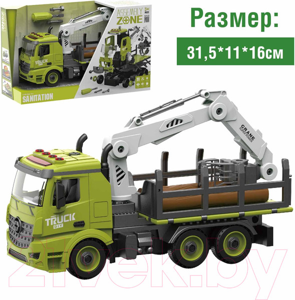 Изображение товара Конструктор инерционный Sima-Land Лесопогрузчик YW9072B / 9545769 (76эл)