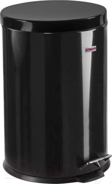 Изображение товара Мусорное ведро Laima Classic / 604945 (20л, черный глянцевый)