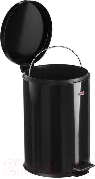 Изображение товара Мусорное ведро Laima Classic / 604945 (20л, черный глянцевый)