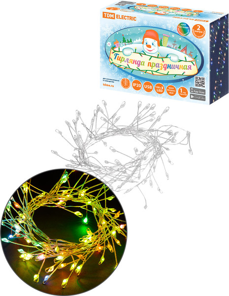Изображение товара Светодиодная гирлянда TDM SQ0361-0199