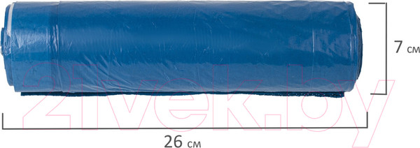 Изображение товара Пакеты для мусора Laima 601399 (120л, 10шт, синий)