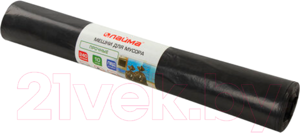 Изображение товара Пакеты для мусора Laima 240л / 605337 (10шт, черный)