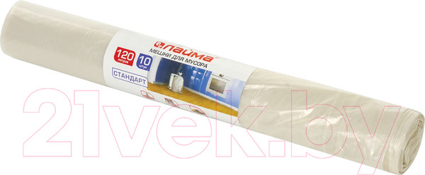 Изображение товара Пакеты для мусора Laima 605540 (120л, 10шт, прозрачный)
