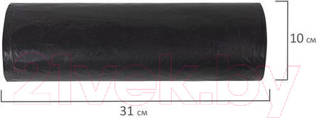 Изображение товара Пакеты для мусора Любаша 120л / 605335 (50шт, черный)