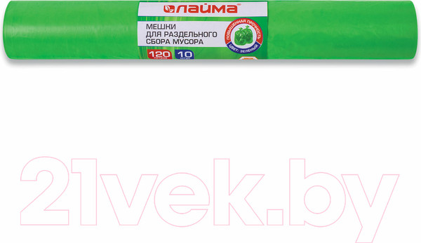 Изображение товара Пакеты для мусора Laima 606708 (120л, 10шт, зеленый)
