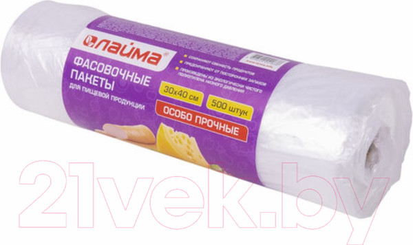 Изображение товара Пакеты фасовочные Laima 30x40см / 605954 (500шт)