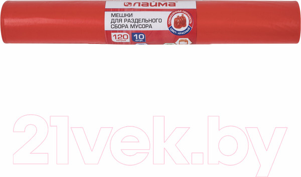 Изображение товара Пакеты для мусора Laima 606706 (120л, 10шт, красный)
