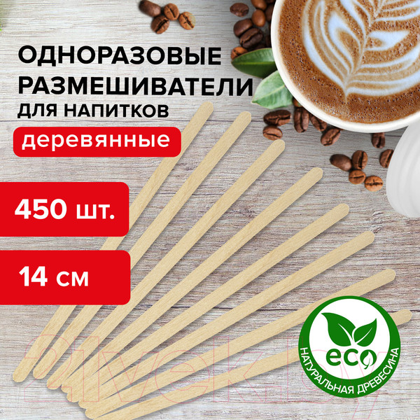 Изображение товара Набор размешивателей Laima Деревянный / 604705 (450шт)