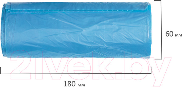 Изображение товара Пакеты для мусора Laima Ultra / 607693 (90л, 20шт, синий)