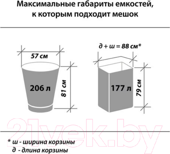 Изображение товара Пакеты для мусора Laima Ultra / 607694 (160л, 10шт, черный)