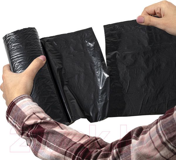 Изображение товара Пакеты для мусора Любаша Эконом плюс 607681 (10шт, черный)