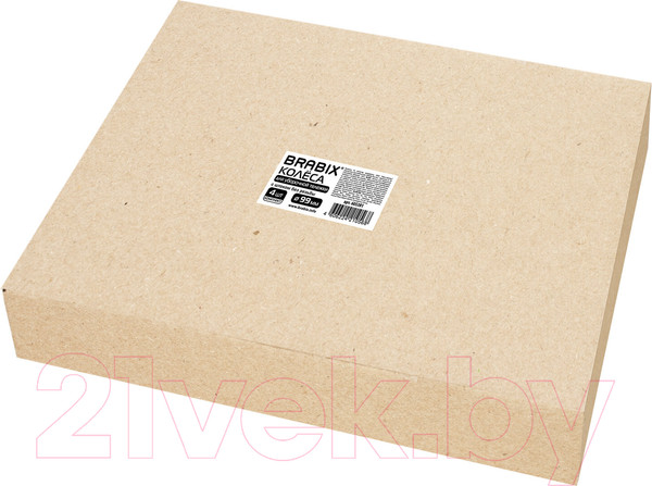 Изображение товара Колеса для уборочной тележки Brabix 99мм / 605381 (4шт)