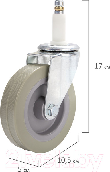 Изображение товара Колеса для уборочной тележки Brabix 99мм / 605381 (4шт)