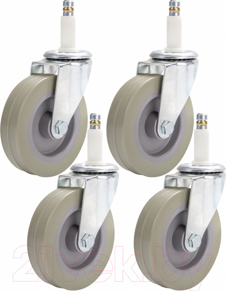 Изображение товара Колеса для уборочной тележки Brabix 99мм / 605381 (4шт)