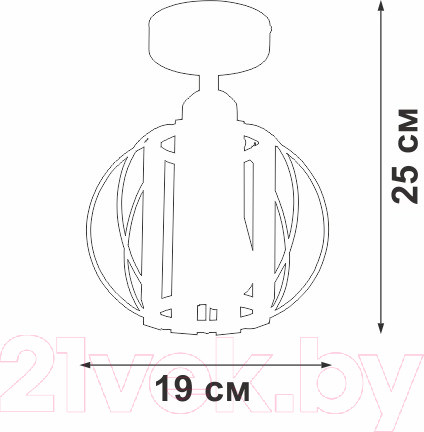 Изображение товара Потолочный светильник Vitaluce V2852-1/1PL
