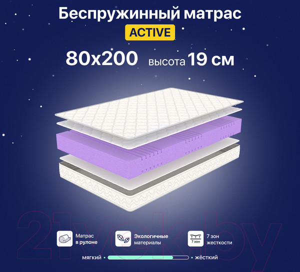 Изображение товара Матрас Luna Active 80x200