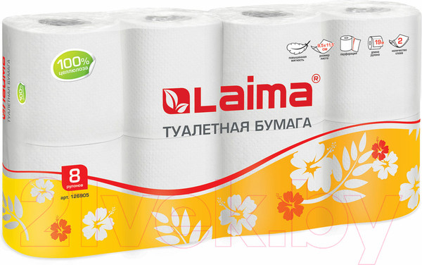 Изображение товара Туалетная бумага Laima 126905 (белый)