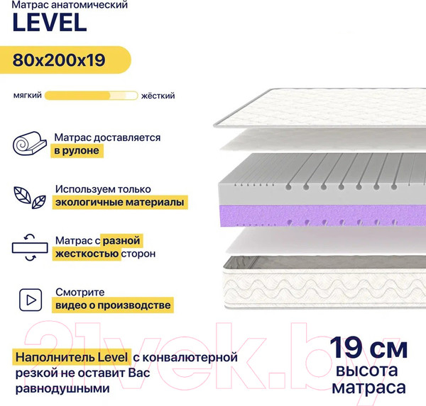 Изображение товара Матрас Luna Level 80x200