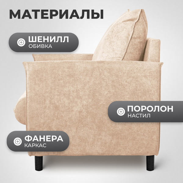 Изображение товара Кресло мягкое Mio Tesoro Ванкувер 1 (Evento 1)