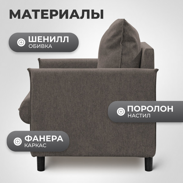 Изображение товара Кресло мягкое Mio Tesoro Ванкувер 1 (Santos 23)